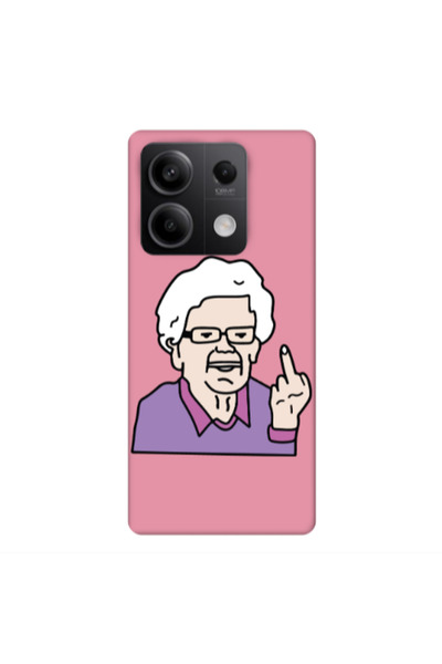 Other Xiaomi Redmi Note 13 5G Crazy Granny Pink Colored Silicone TPU Θήκη