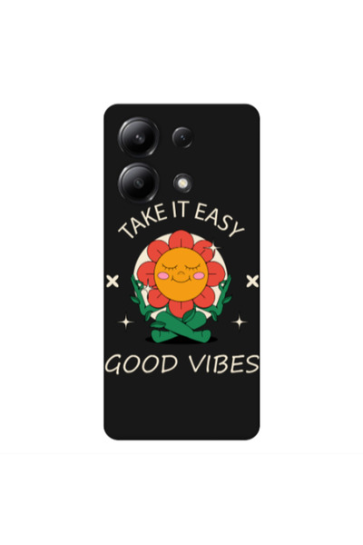 Other Xiaomi Redmi Note 13 4G Take It Easy Black Colored Silicone TPU Θήκη