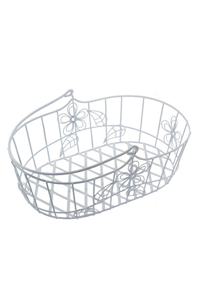 mutlu adım Saplı Metal Sepet Hediyelik