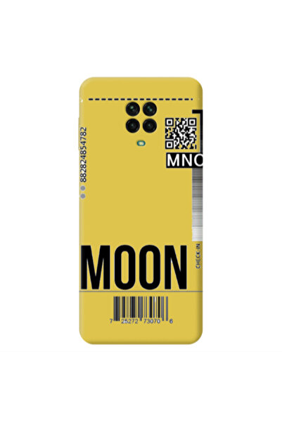 Other Xiaomi Redmi Note 9 Pro A ticket to the moon Yellow Colored Silicone TP...