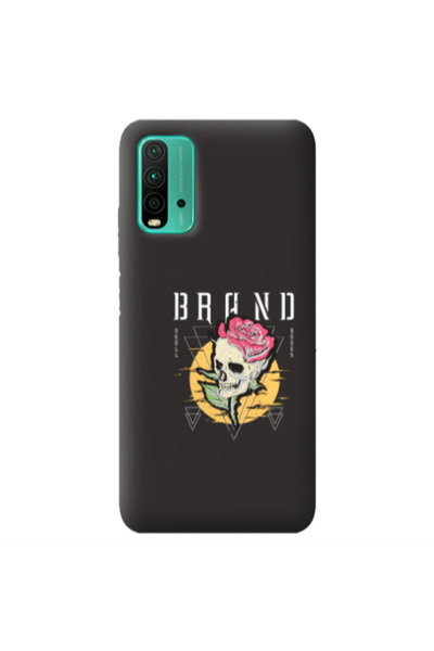 Other Xiaomi Poco M3 Skull Roses Black Colored Silicone TPU Θήκη