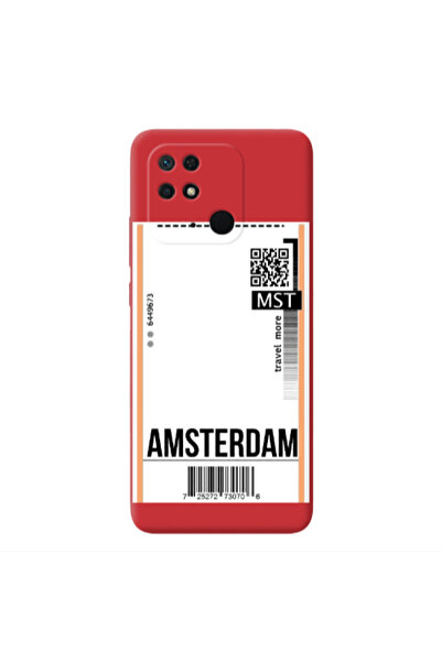 Other Xiaomi Redmi 10C Amsterdam Travel More Red Colored Silicone TPU Θήκη