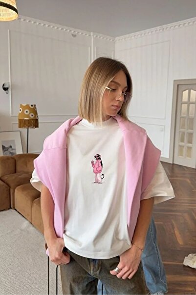 cto your style Γυναικείο μπλουζάκι με στάμπα oversized – Ελάχιστη στάμπα μπρο...