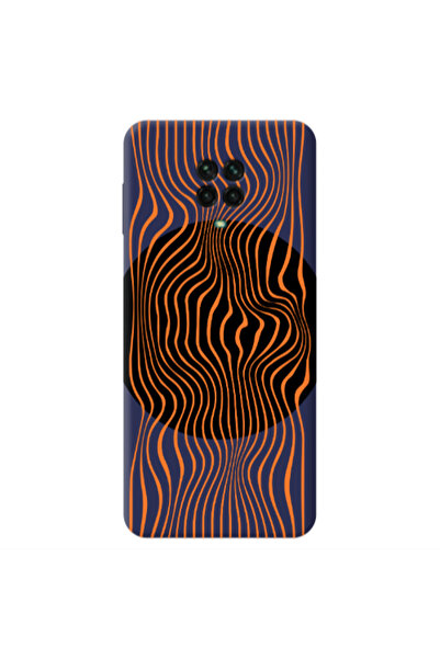 Other Xiaomi Redmi Note 9 Pro Trapezoidal lines Dark blue Colored Silicone TP...