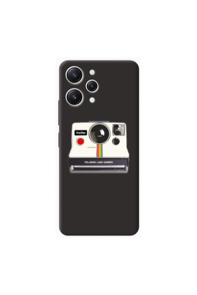 Other Xiaomi Redmi 12 Polaroid land camera Black Colored Silicone TPU Θήκη