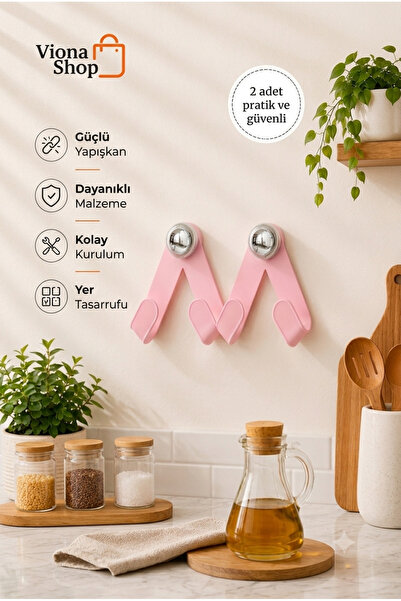 VIVOHOME Set of 2 Kitchen Organizer Pot Lid Plate Holder Strong Adhesive No D...