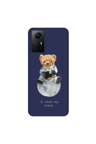 Other Xiaomi Redmi Note 12s Bear in space Dark blue Colored Silicone TPU Θήκη