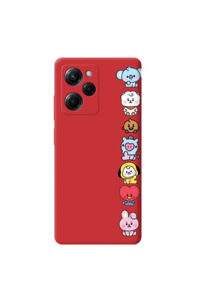 Other Xiaomi Poco X5 Pro Lovely animals Red Colored Silicone TPU Θήκη