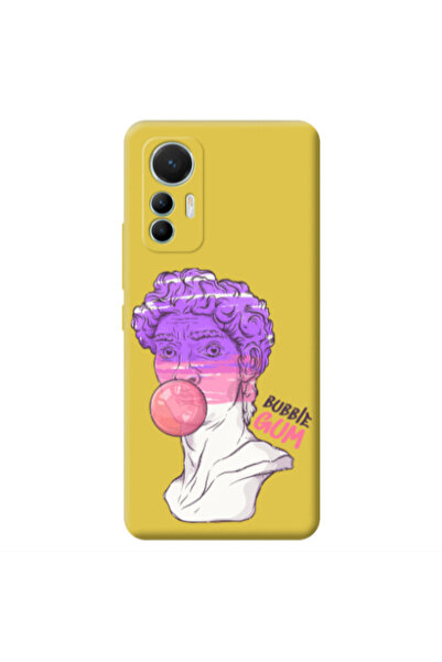 Other Xiaomi Mi 12 Lite Pin Bubble Yellow Colored Silicone TPU Θήκη