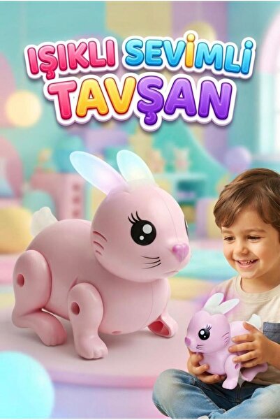 Tıfıl Toys Işıklı ve Hareketli Sevimli Tavşan – Eğlence Dolu Oyun Arkadaşı Eğ...