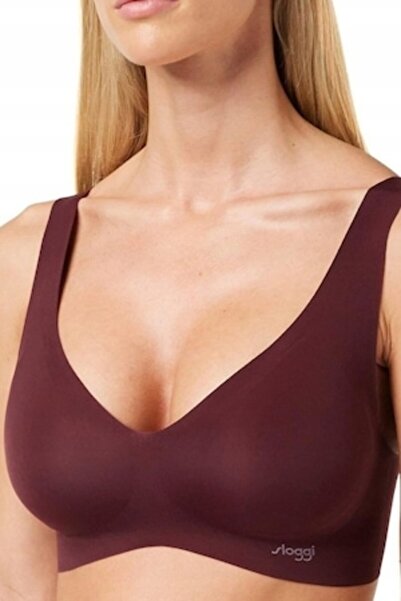 SLOGGI Sutien, Braletă Zero Feel EX, bordo închis, XS