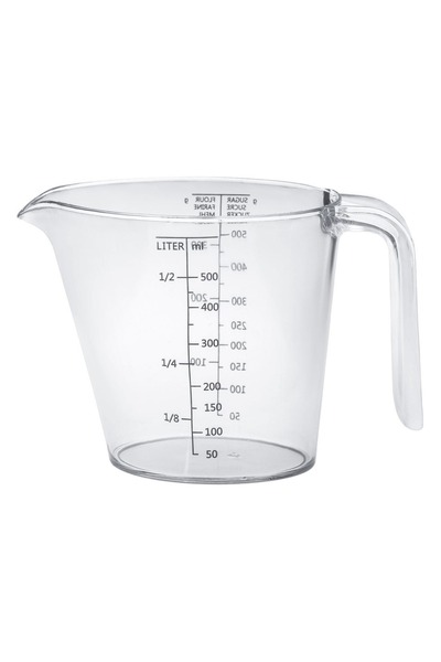Z Store Cana de măsurat din plastic transparent de 500ml pentru copt și gătit