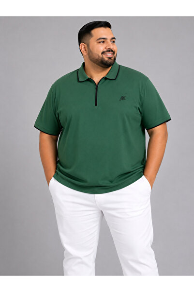 ANNEX Large Size Cotton Comfortable Fit Daily Use Polo Collar Men's T-Shirt