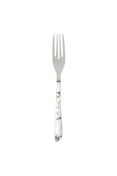 Z Store Furculiță din oțel inoxidabil cu efect de marmură - 21,5 cm