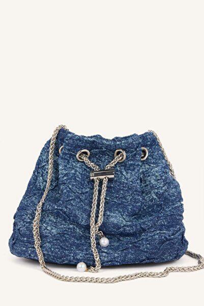 DeFacto Navy Blue Jean Shoulder Bag for Girls I0279A8Ns