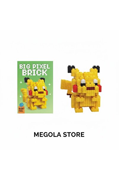 MEGOLA STORE مجموعة ألعاب مكعبات بناء بيكسل كبيرة الحجم مكونة من 444 قطعة