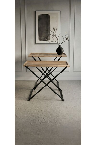 clivo home Serving Table, Serving Trays with Different Height 90*90*35 / 80*9...
