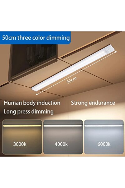 Choice1 50cm Motion Sensor Night Light USB Rechargeable Wireless Lamp Under C...
