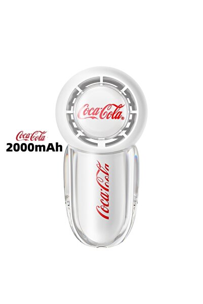 Choice1 White Coca Cola Mini Handheld Fan 3 Speed Strong Wind USB Wireless Lo...