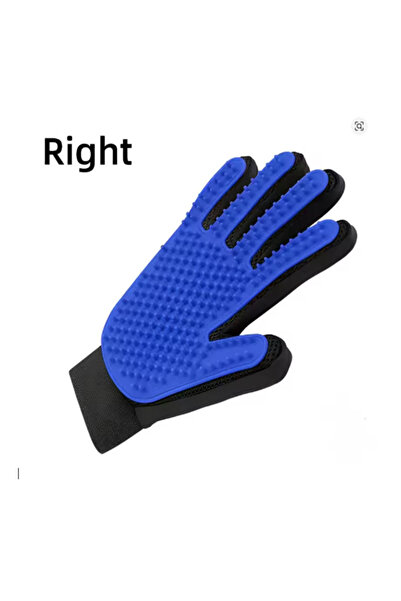 Choice3 blue right Pet Hair Glove Comb Pet Dog Cat Grooming Cleaning Glove De...