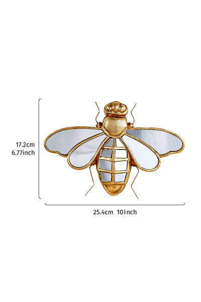 Choice Xhuangfengguashi 1PC, resin material mirror surface golden Bee home de...