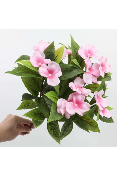 Choice9 2pcs Pink 1/2/6PCS Artificial Flowers, Realistic Faux Balsam, Lifelik...