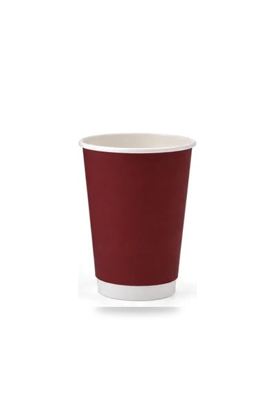 sunpack 12oz Paper Cups Multi-Colored Double Wall Hot Coffee & Beverage Insul...