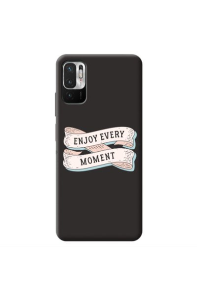 Other Xiaomi Redmi Note 10 Pro 5G Enjoy Every Moment 2 Black Colored Silicone...