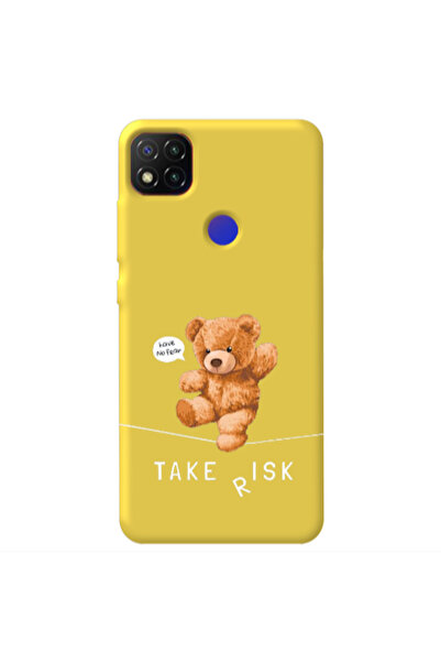 Other Xiaomi Redmi 9c Take risk Yellow Colored Silicone TPU Θήκη