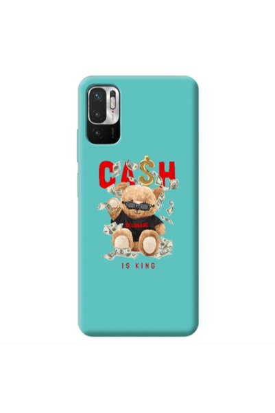 Other Xiaomi Redmi Note 10 Pro 5G Cash is king Turquoise Colored Silicone TPU...