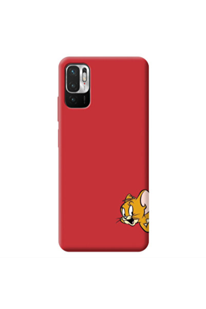 Other Xiaomi Redmi Note 10 Pro 5G Jerry 2 Red Colored Silicone TPU Θήκη