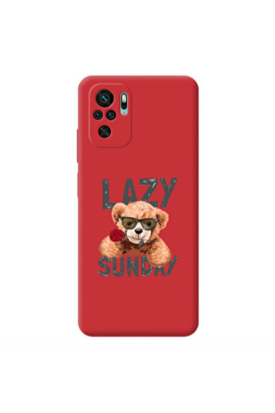 Other Xiaomi Redmi Note 10S Lazy sunday Red Colored Silicone TPU Θήκη