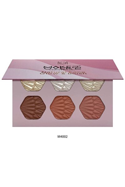 Makeover22 Make Over 22 Natural Face Highlighter and Blush Palette M4002