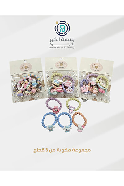 basmh مجموعة مشابك شعر مكونة من 3 أطقم متعددة الأشكال والألوان