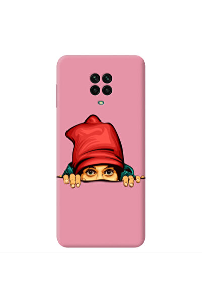 Other Xiaomi Redmi Note 9 Pro Hidden Girl Pink Colored Silicone TPU Θήκη