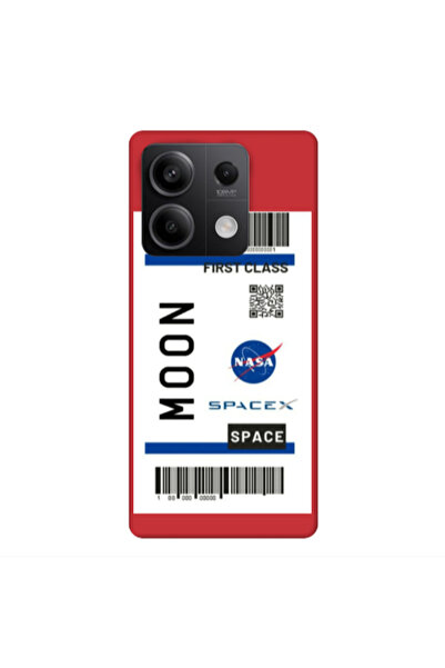 Other Xiaomi Redmi Note 13 5G Moon spacex Red Colored Silicone TPU Θήκη