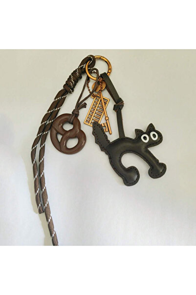 Choice1 coffee Fashion Cartoon Personalized Keychain Bag Pendant Series Cat S...