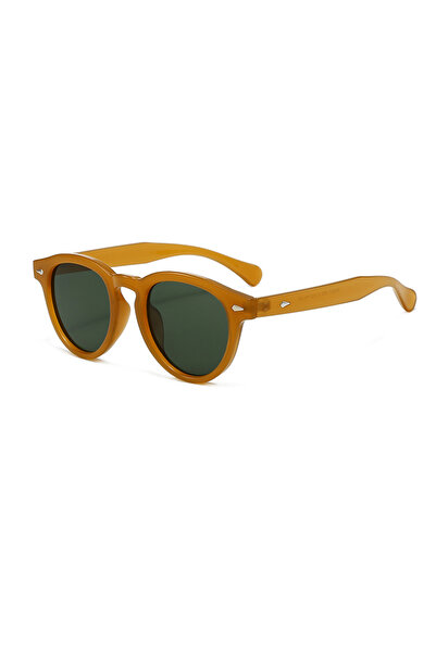 Choice1 orange Retro Small Round Sunglasses Women Fashion Rice Nail Shades UV...