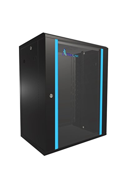 Extralink 15U 600x450 Negru |   Dulap rack |   montat pe perete