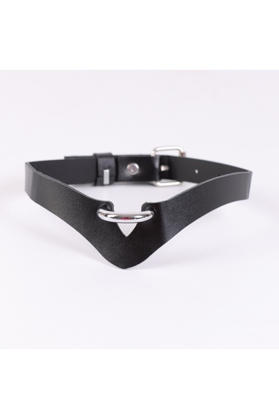 Choice StyleA Punk Black PU Leather Choker Necklace For Women Men Cool Punk G...