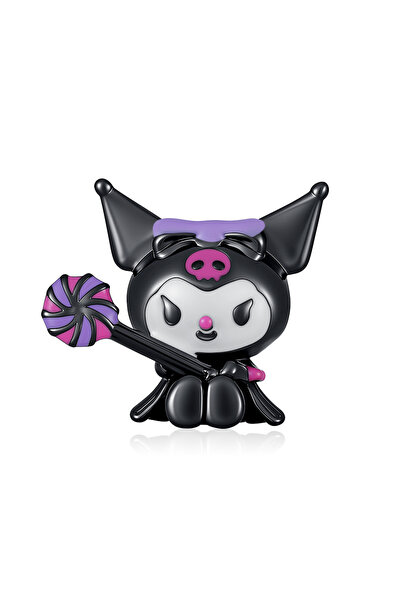 Choice19 B3037zhu Sanrio Kawaii kuromi New 925 Sterling Silver Charms Pendant...