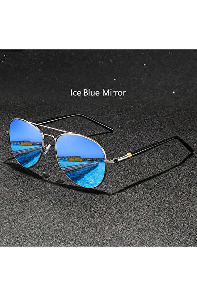 Choice4 IceBlueMirror Fashion Vintage Metal Frame Sunglasses Men Women Fishin...