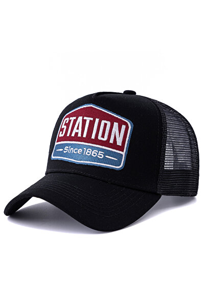 choice2 56cm-60cm Black Hot Sale Unisex Baseball Cap Classic STATION Letter P...