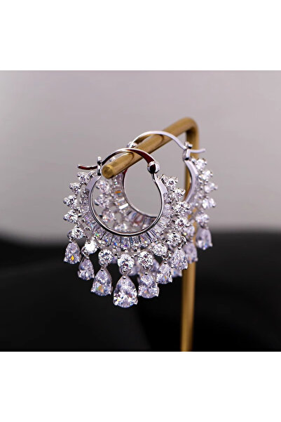 Choice WF5725-1 Luxury Romantic Tassel Dangle Earrings for Women Crystal/Colo...