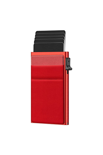 Choice4 Red A Rfid Holder Men Thin Slim Mini Minimalist Wallets Luxury Metal ...