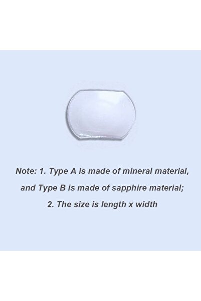 choice2 B-3.5x3mm Watch Crystal Magnifier Sapphire Bubble Magnifier Lens For ...