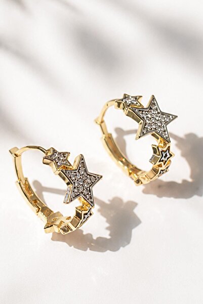 New Obsessions Rebecca Starry Huggy Hoop Earrings
