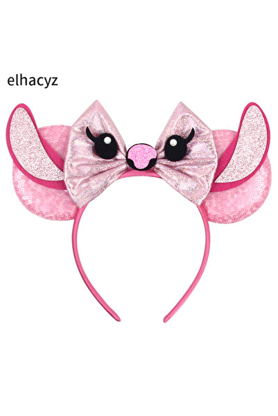 Choice6 TDMQ009-3 HEROCROSS Cute Stitch Headbands For Girls Sequins Bow Hairb...