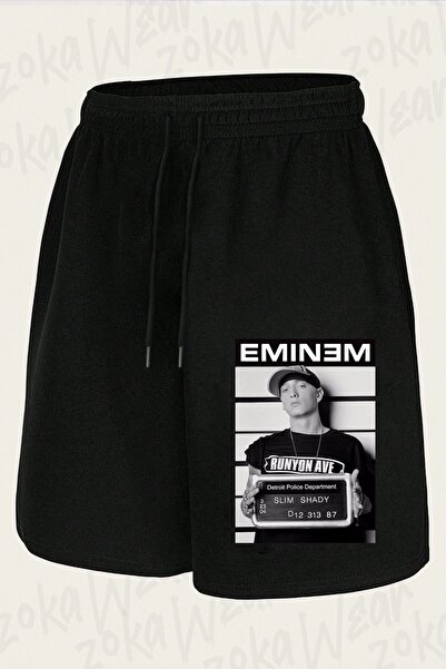 ZOKAWEAR Unisex Eminem Slim Shady Design Printed Shorts