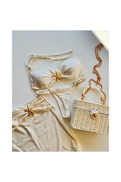 Ece's Design Ece's Design Kadın Deniz Yıldızı Desenli Bikini Takımı MY1004